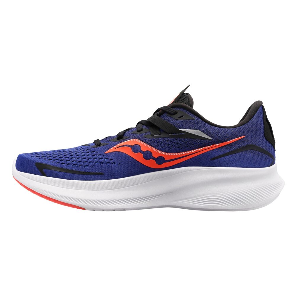 Saucony Men's Ride 15 Sneaker, Sapphire/Vizired, 11
